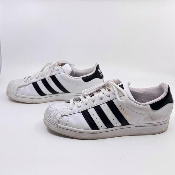 ADIDAS Originals Superstar Foundation Sneakers in White/Black - Picture 3 of 8